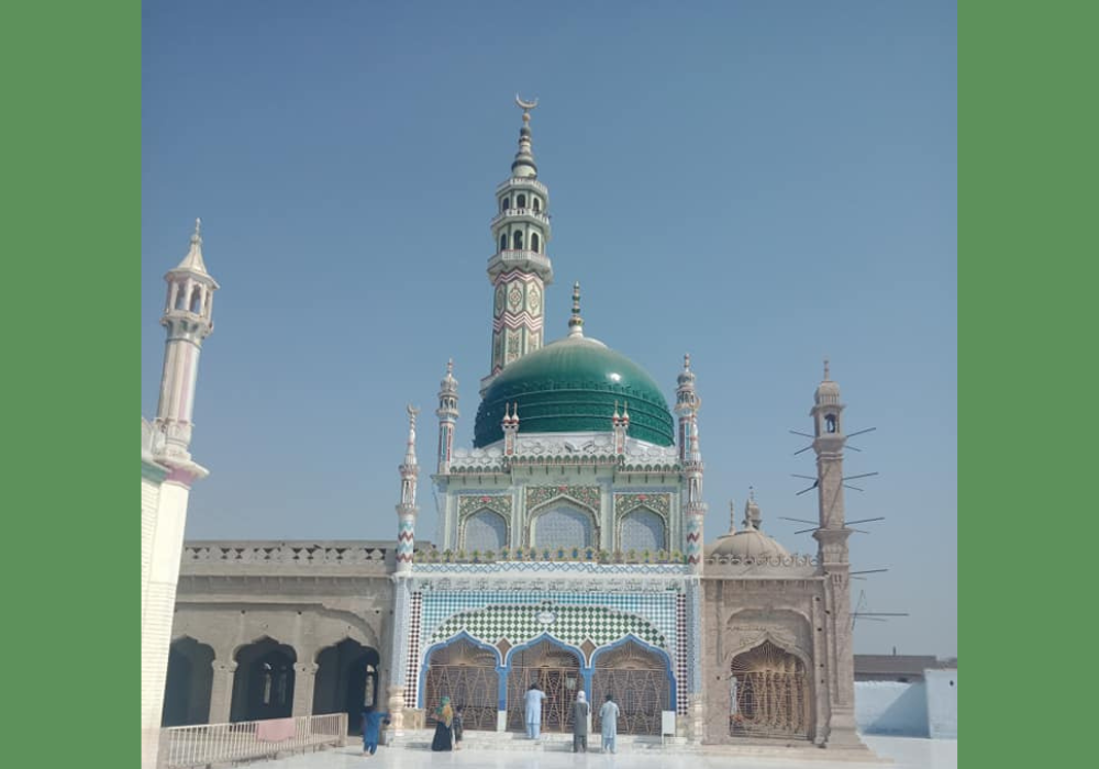 Peaceful view of dargah alia mashori sharif in larkana, sindh